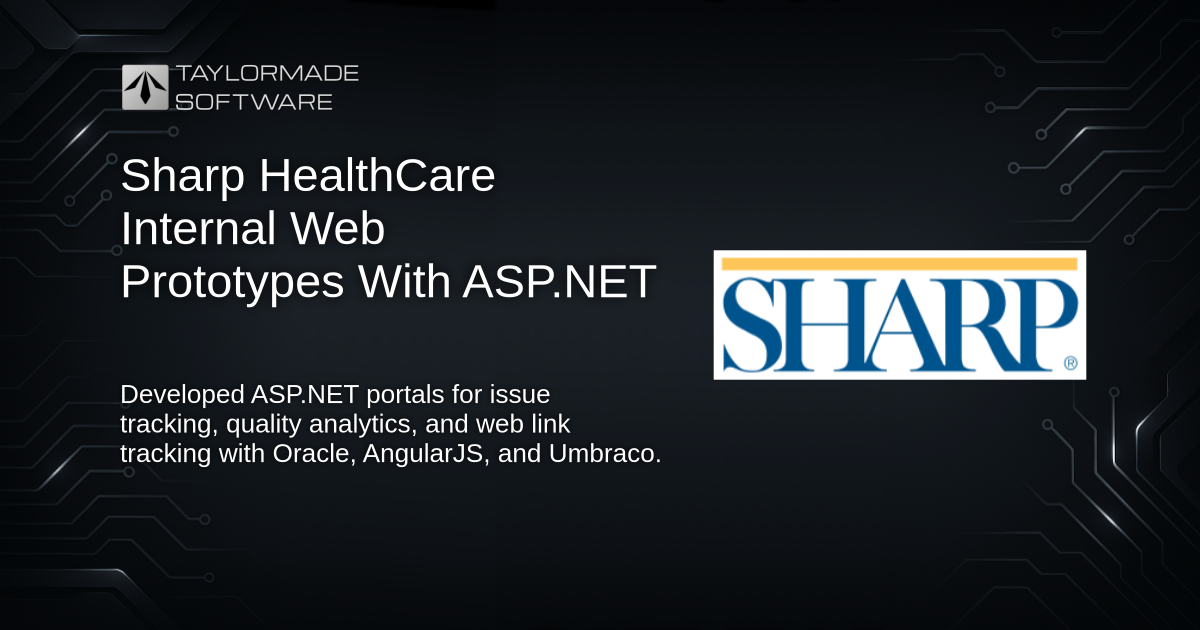 Sharp HealthCare: Improving Biomedical Quality Metrics With ASP.NET