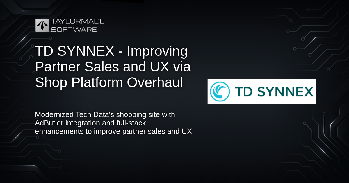 TD SYNNEX - Improving Partner Sales and UX