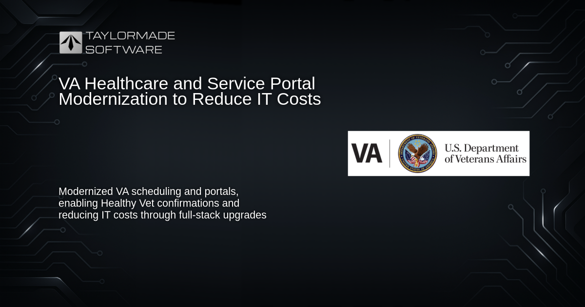 VA Healthcare: Reduce IT Costs and Improve Lag Time by 5X Via Modernization