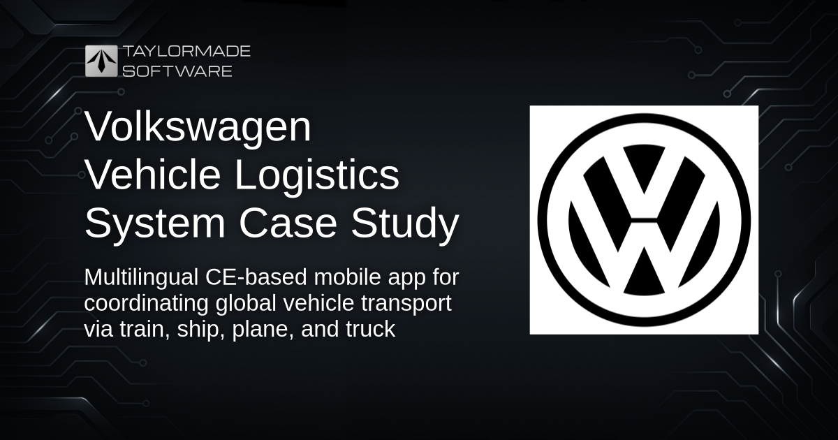 Volkswagen Vehicle Logistics System With Oracle, Localization, C# and .NET